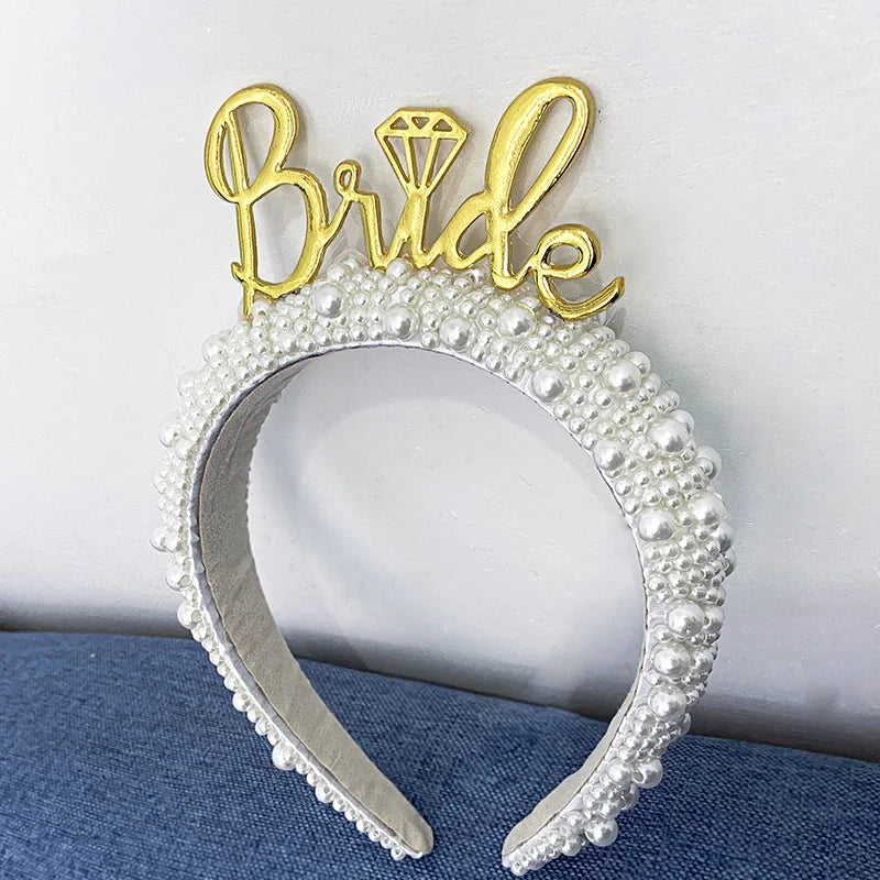 Bride to be headband girls night Bachelorette hen Party Bridal Shower boho beach wedding engagement Decoration honeymoon Gift